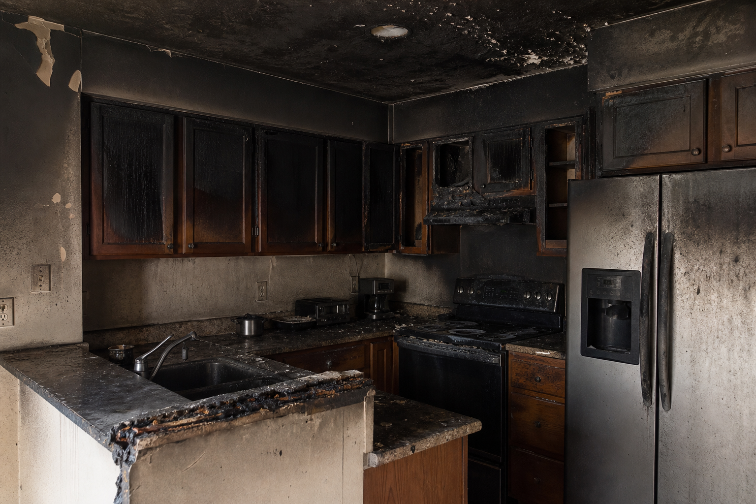 Kitchen Fire — before